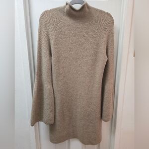 ASOS Tan/Brown Knit Turtleneck Oversized Sweater Dress – Cozy Chic Fall/Winter